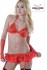 Sexy kostým s podvazky Sequin Go Go - Červená